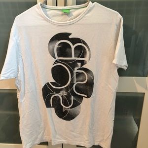 Men’s White Hugo Boss Logo Tee